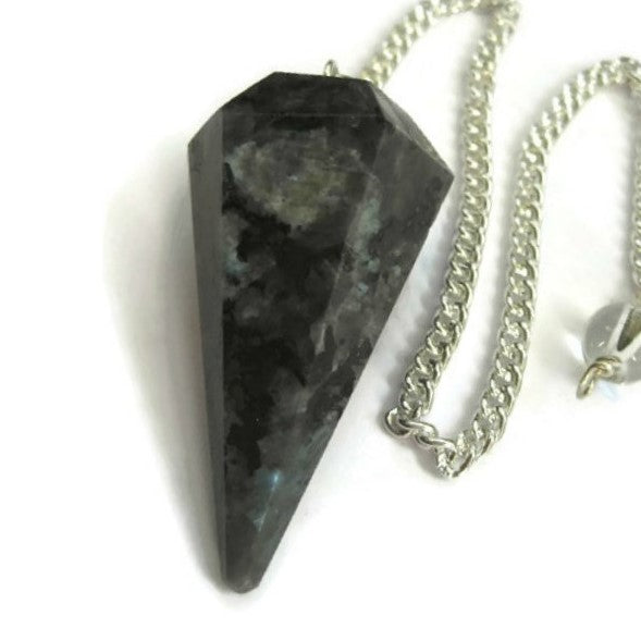 Larvikite Faceted Pendulum Larvikite Faceted Pendulum